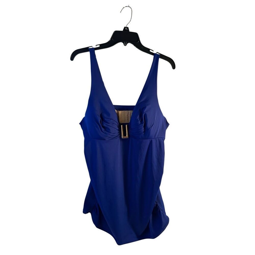 Cacique 38C‎ Swim Balconette Top Blue
